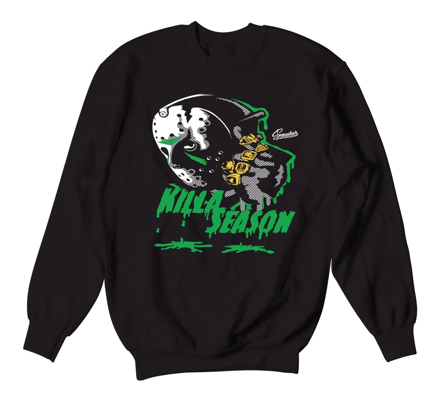 Retro 10 Seattle Sweater - Killa Season - Black