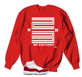 Retro 11 Varsity Red Sweater - Win 23 - Red