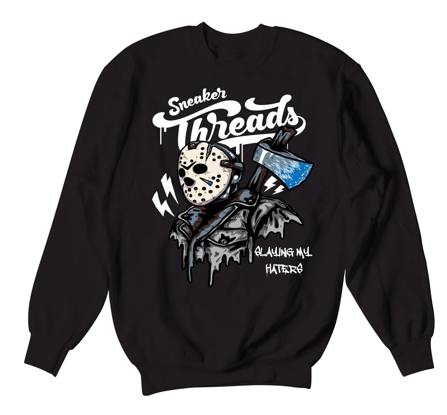 Retro 5 Bluebird Sweater - Slaying - Black