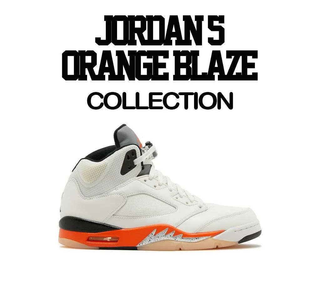 Retro 5 Orange Blaze Sweater - Killa Season - Black