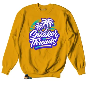 Retro 9 Dream It Sweater - ST Palms - Gold