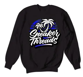 Retro 9 Racer Blue ST Palms Sweater