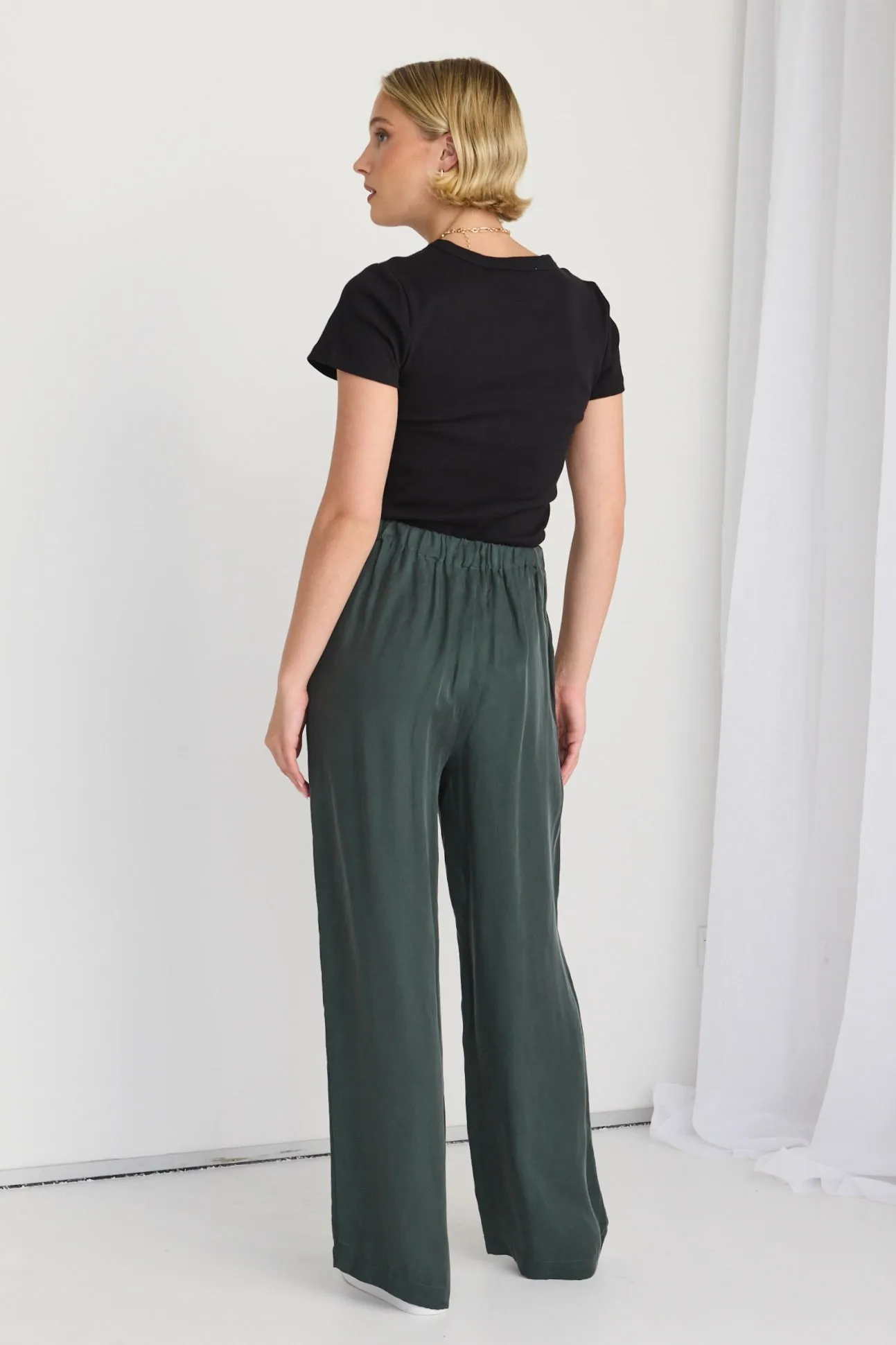 Riverside Forest Luxury Blend Pull On Wideleg Pants