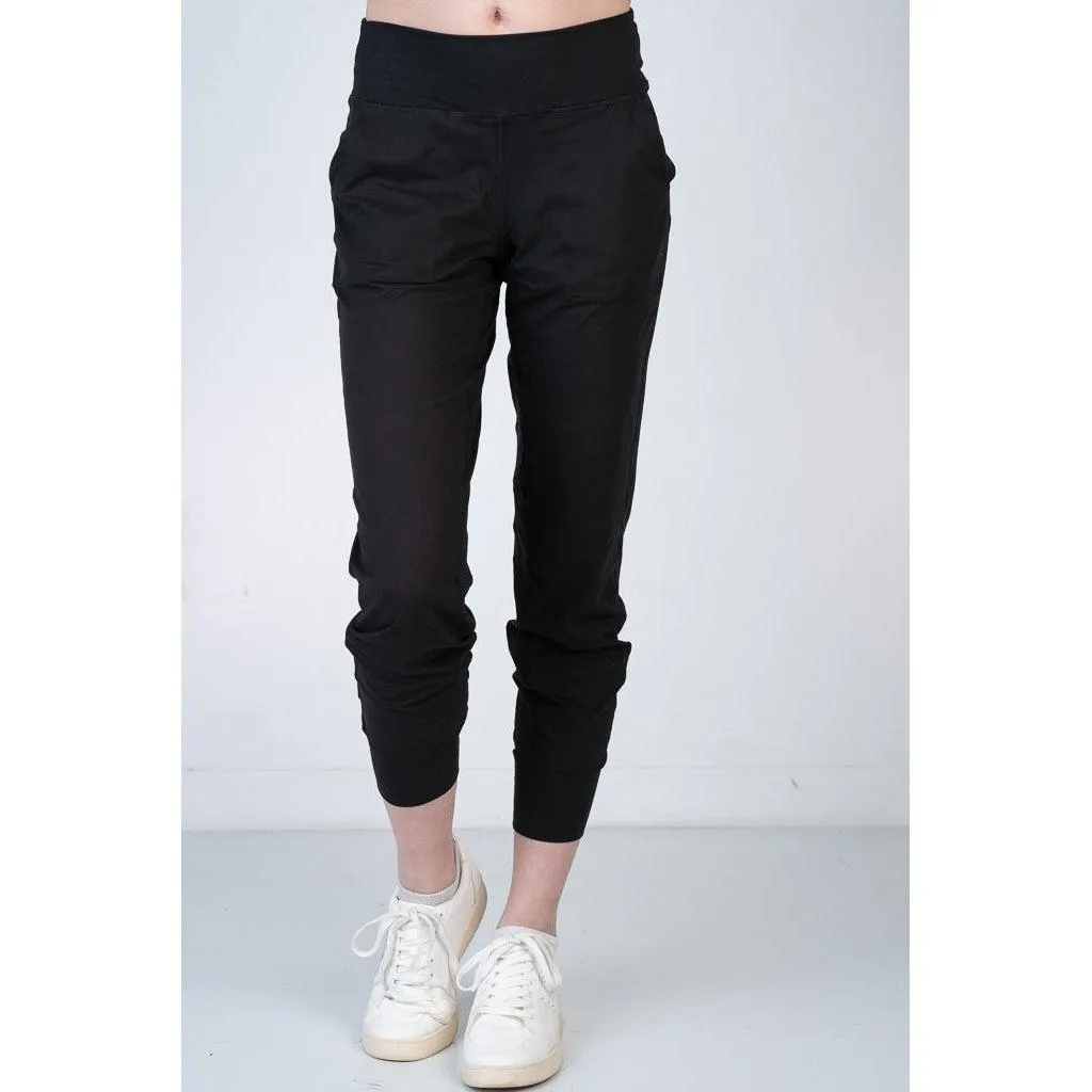 Soft Solid Black Active Joggers (S-XL)