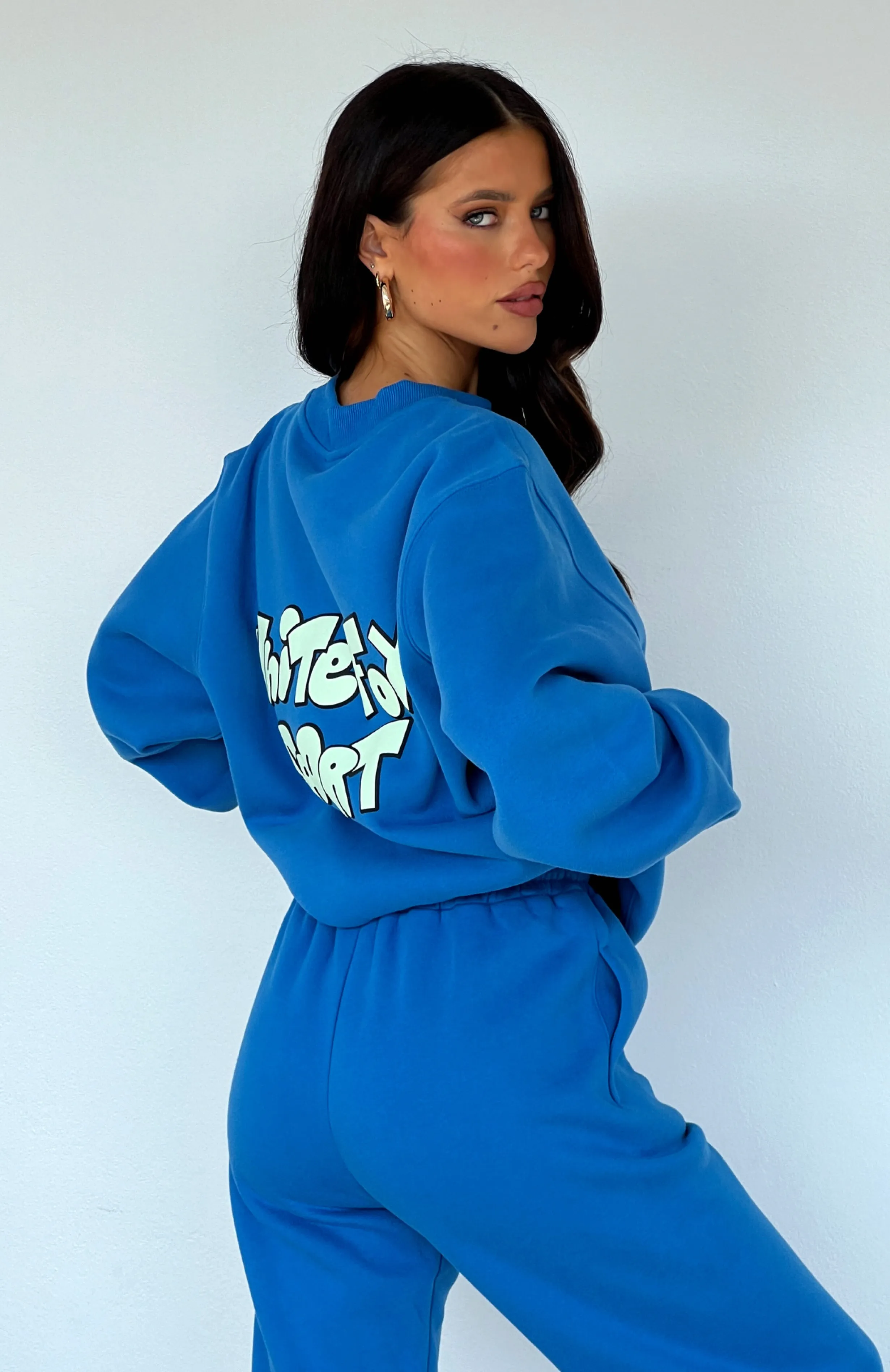 Sports Club Oversized Sweater Azure