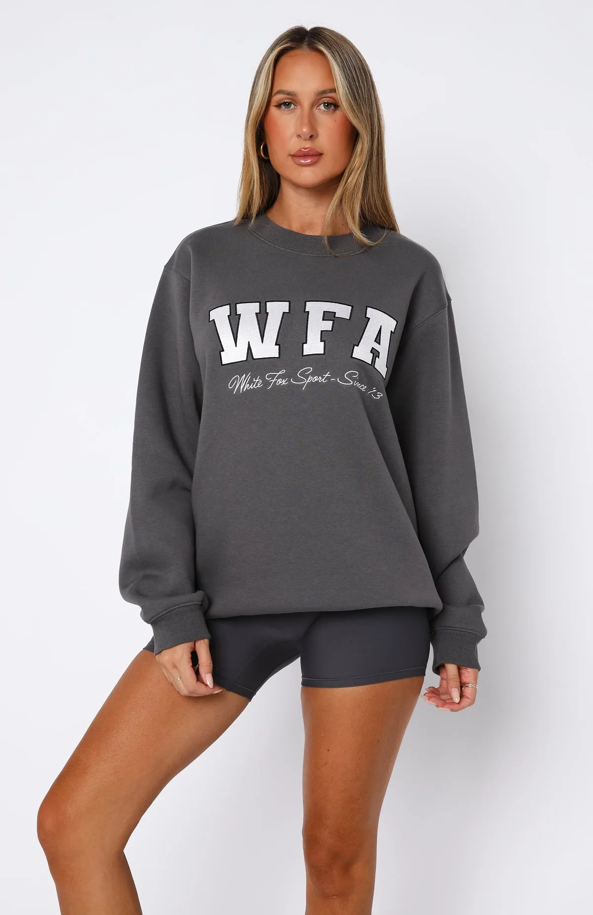 Sporty Girl Oversized Sweater Volcanic