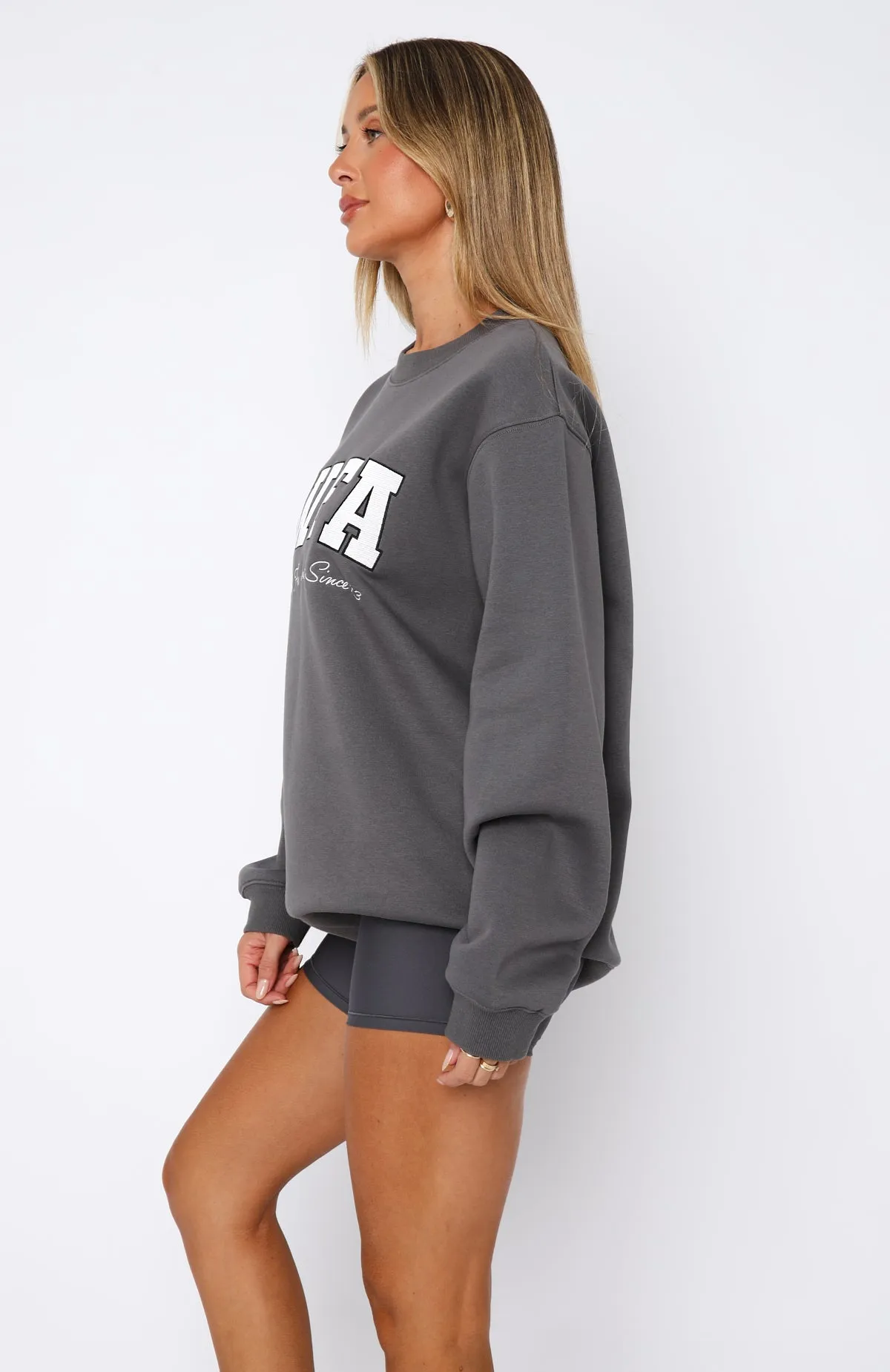 Sporty Girl Oversized Sweater Volcanic