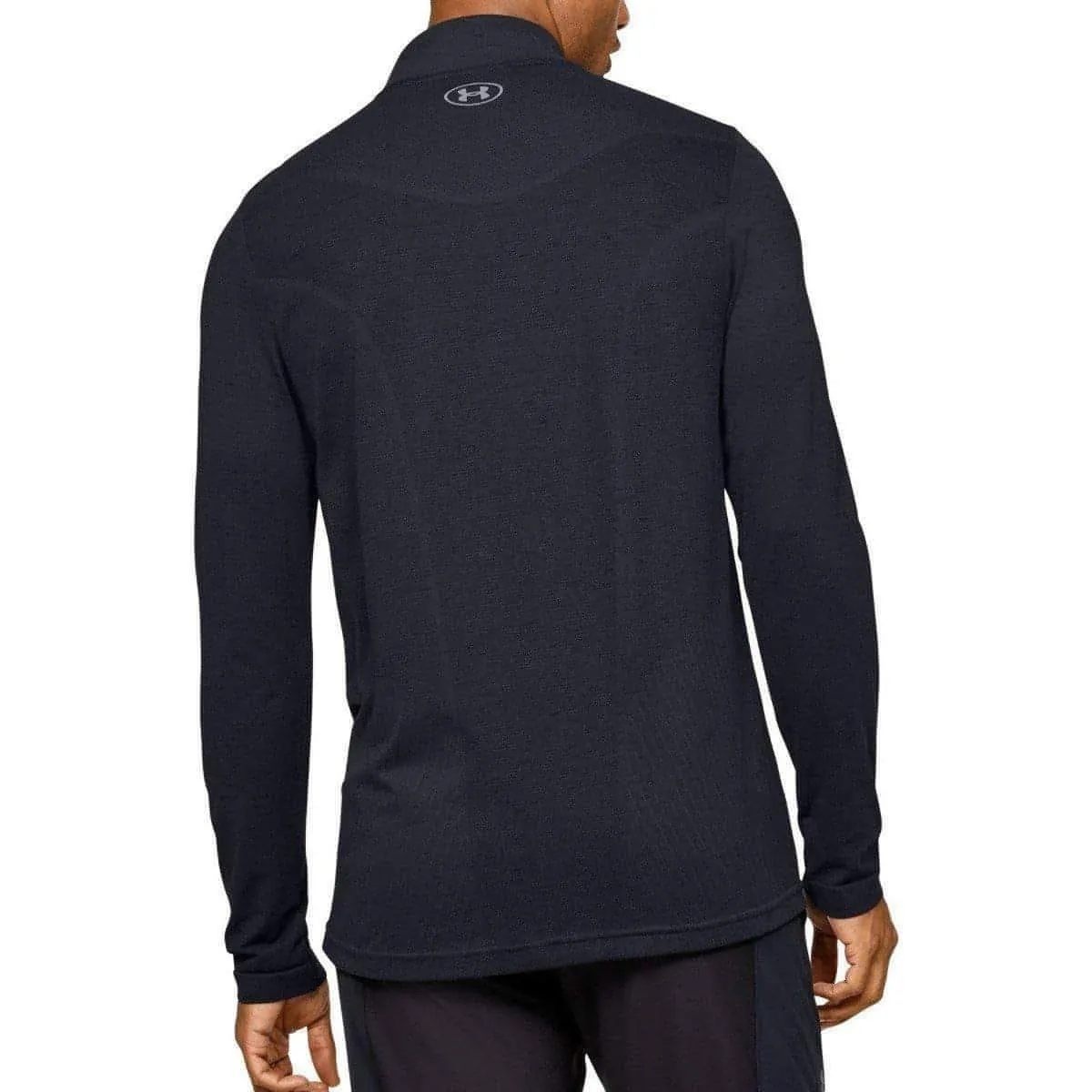 Under Armour Seamless Half Zip Long Sleeve Mens Training Top - Black