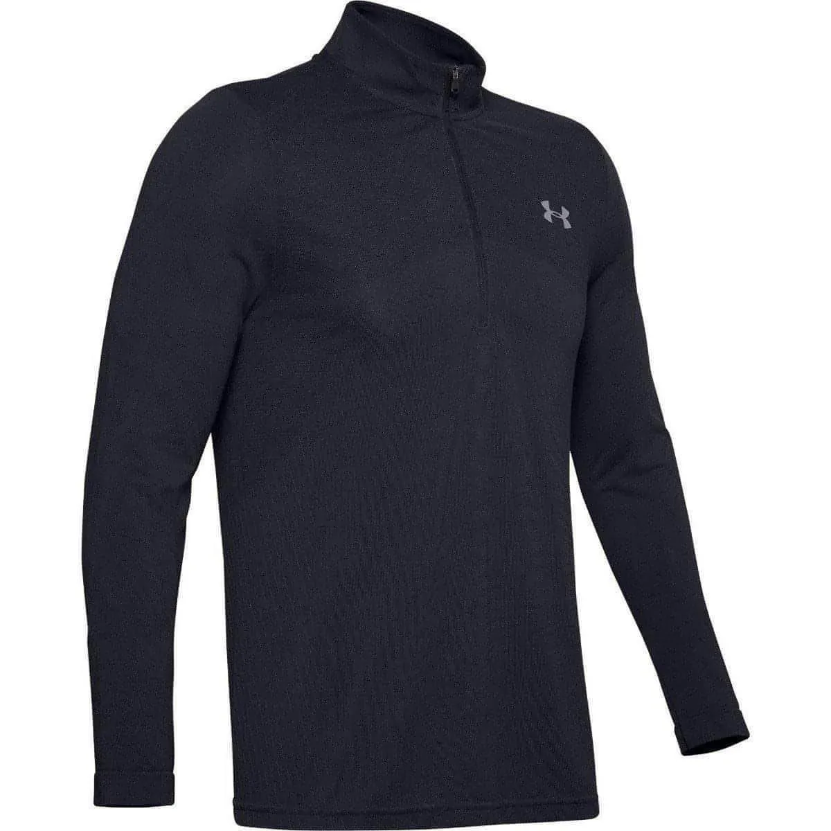 Under Armour Seamless Half Zip Long Sleeve Mens Training Top - Black