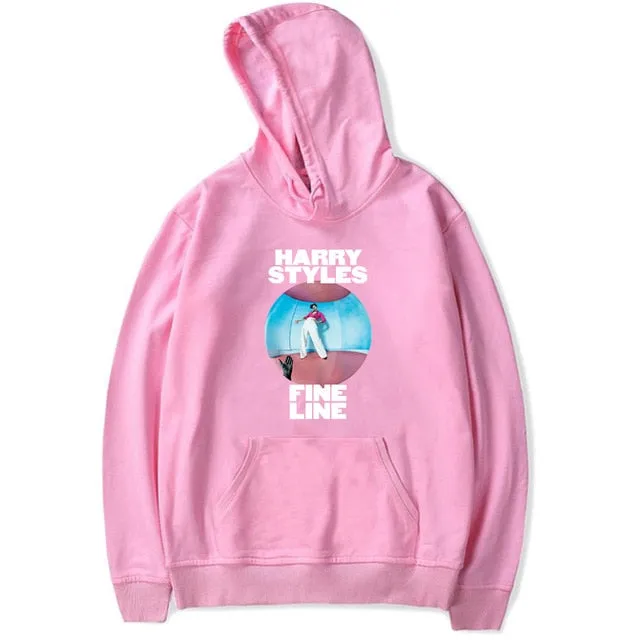 Unisex Harry Styles Hoodies Women Harajuku Sweatshirt Men Oversized Pullover Polerone Pink Tops Streetwear Clothing Bluza Damska